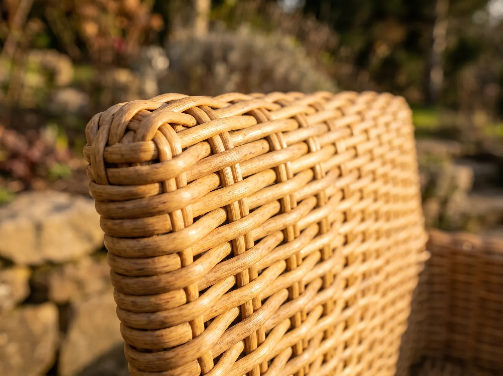 Sentetik rattan dokusu
