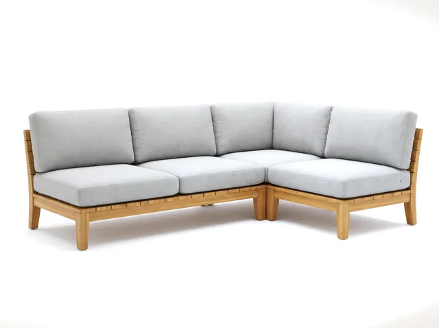 Kaş Teak Modüler Köşe Takımı