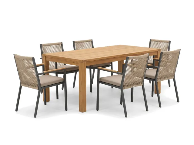 Urla Teak 6 Kişilik Yemek Takımı